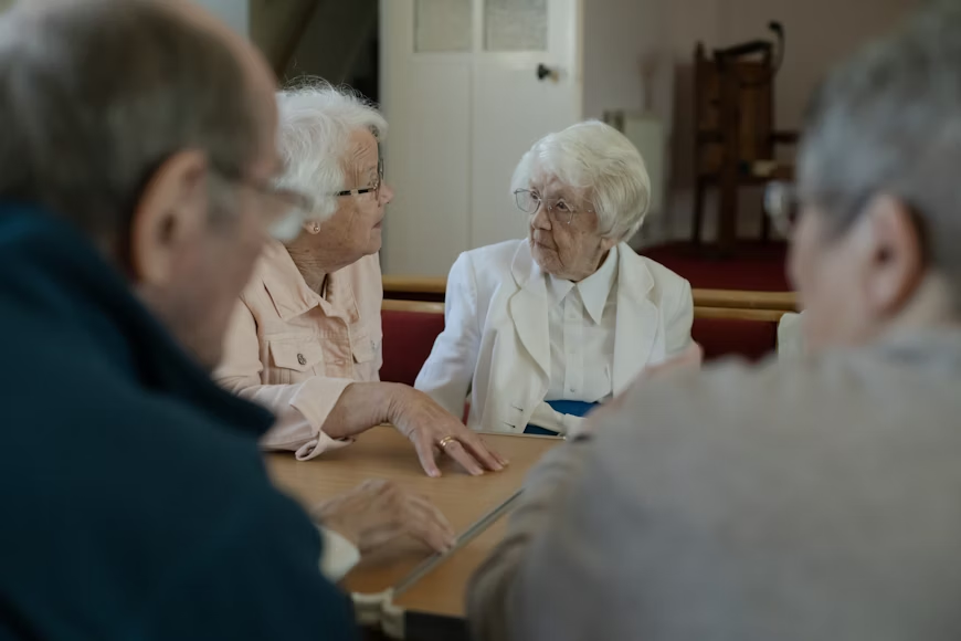 Elders at meeting